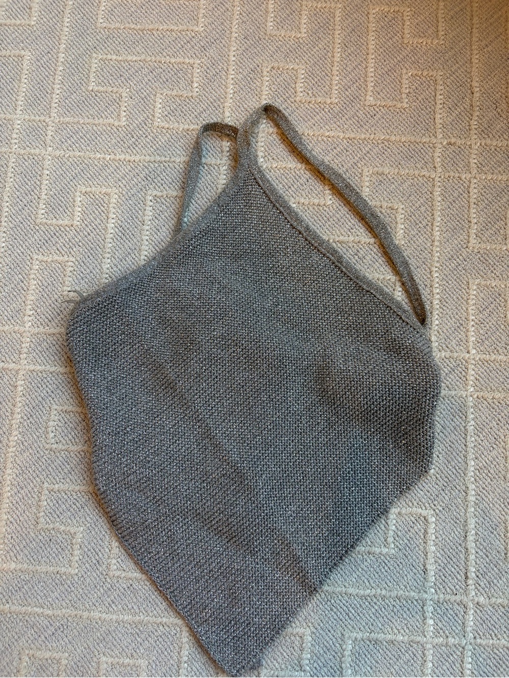 Women’s Gray Knit backless top